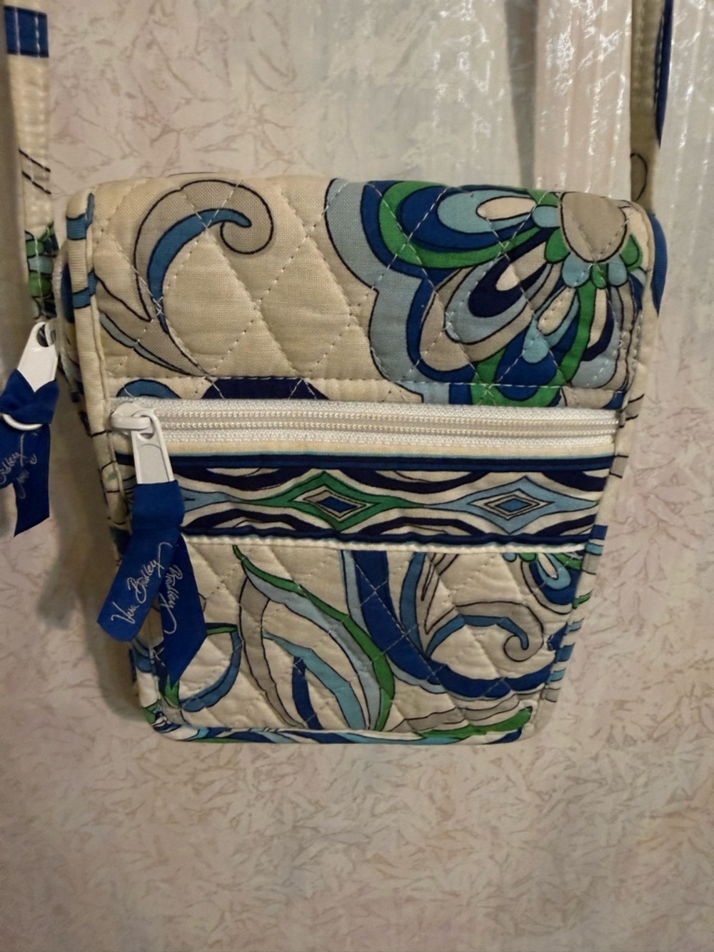 Vera Bradley Small Hipster Crossbody Bag‎ Featuring The Retired Mediterranean
